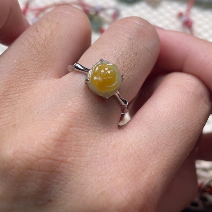 翡翠银S925镶嵌戒指78990000