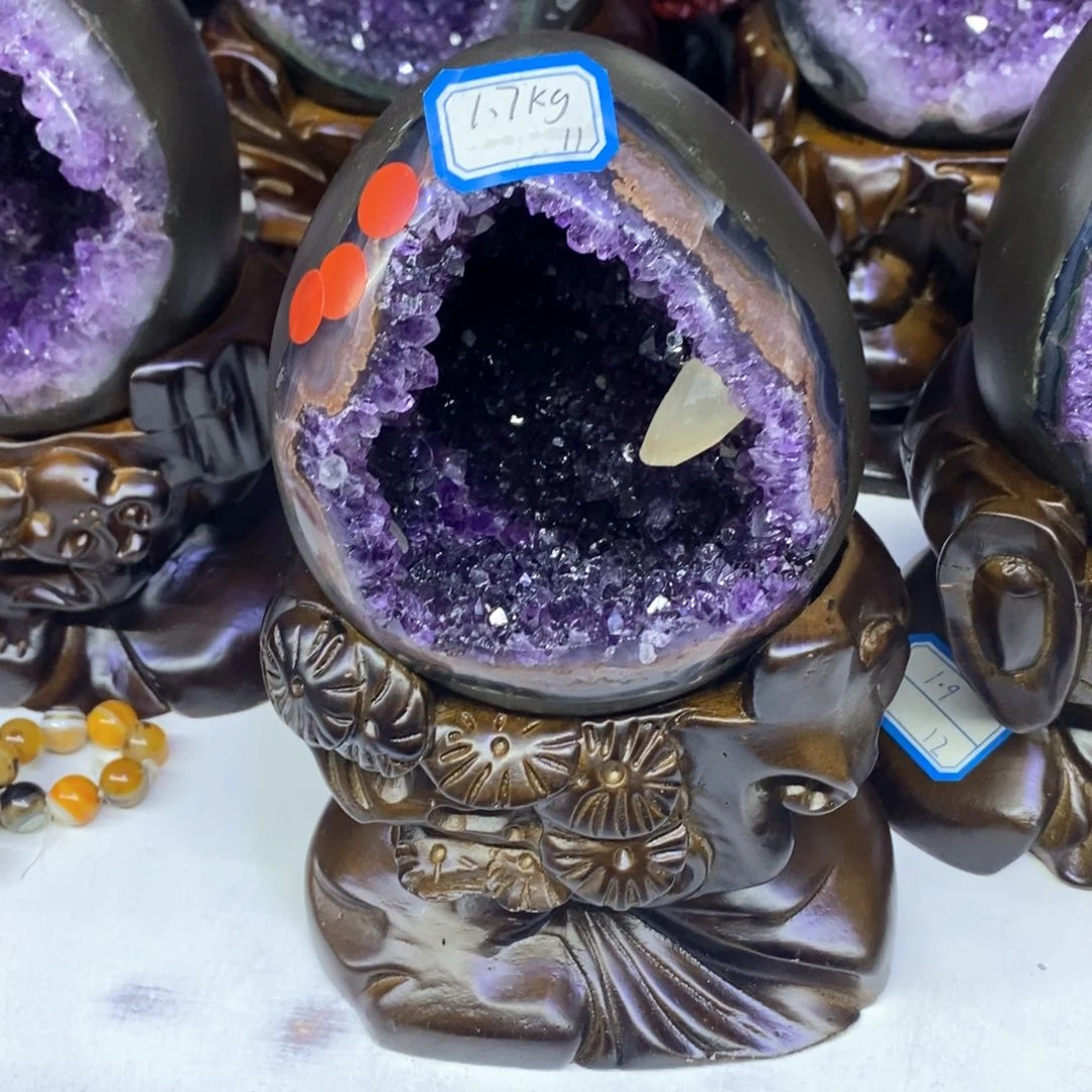 紫晶摆件未镶嵌好好