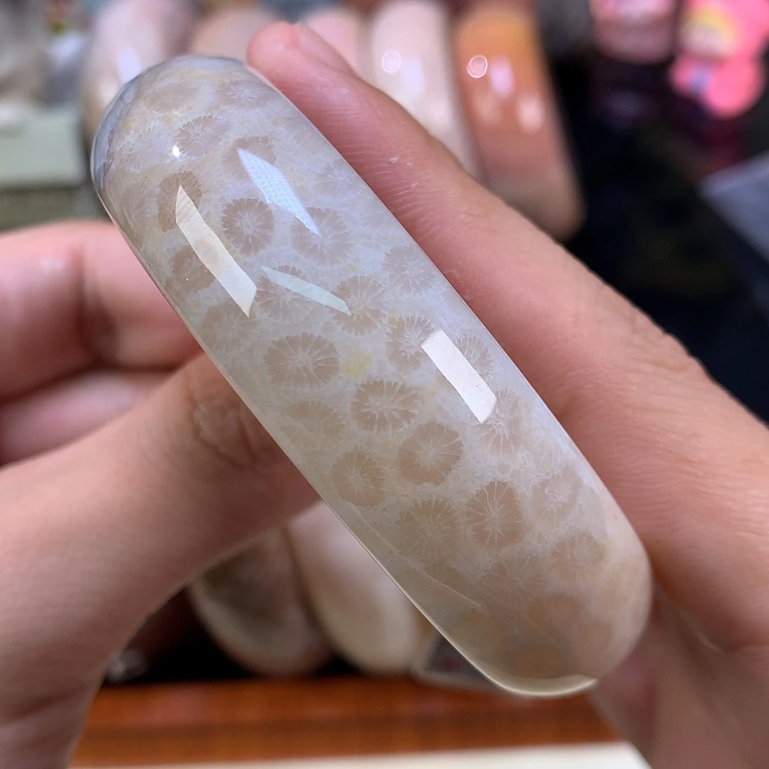 【闪购商品】颈饰未镶嵌硅化珊瑚（珊瑚玉）130号59.3圈好干净！