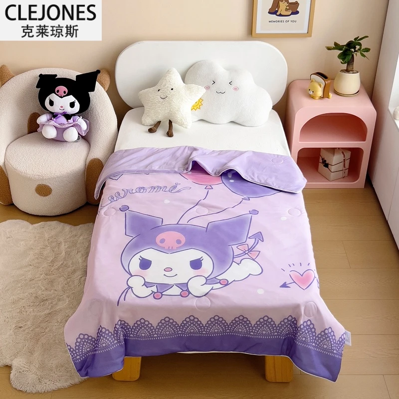CLEJONES 库洛米儿童夏被卡通空调被学生夏凉被芯凉感丝A类夏凉被