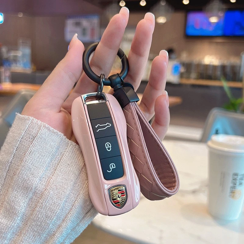 新款2025保时捷钥匙壳卡宴车Taycan帕拉梅拉Macan911扣保护套外壳