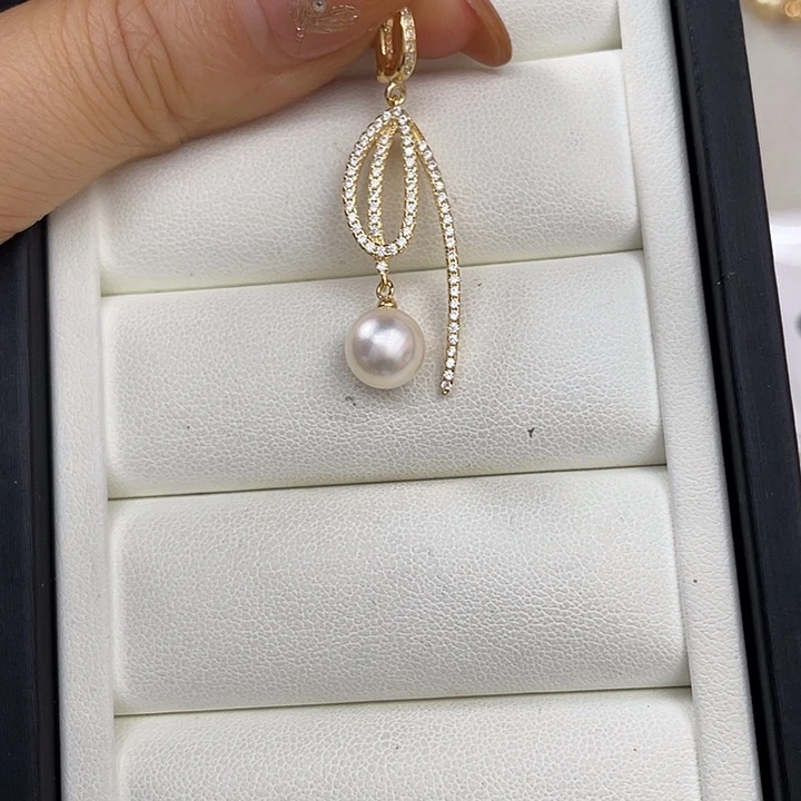 吊坠(不含链)海水珍珠银S925镶嵌