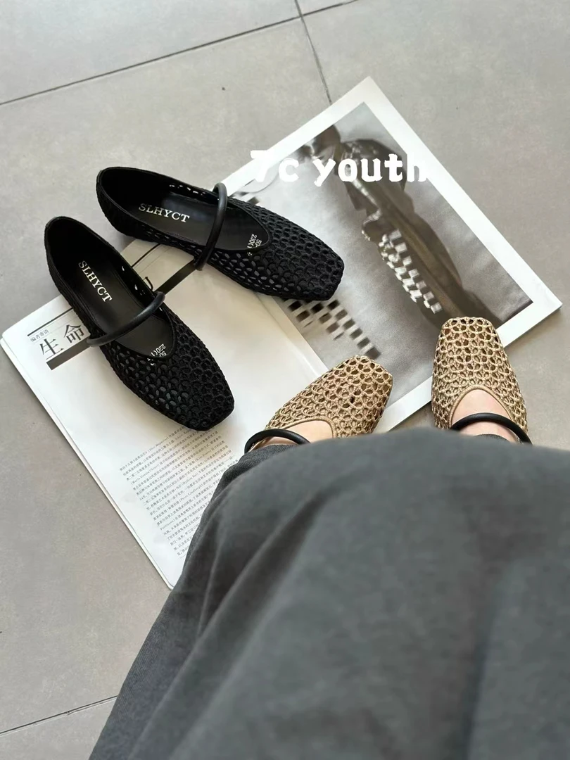 50-553 春季新款时尚包头韩版休闲气质洞洞鞋女