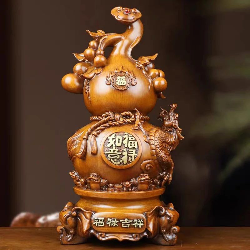 【祥龙葫芦】高约50CM 家居客厅玄关摆件礼品