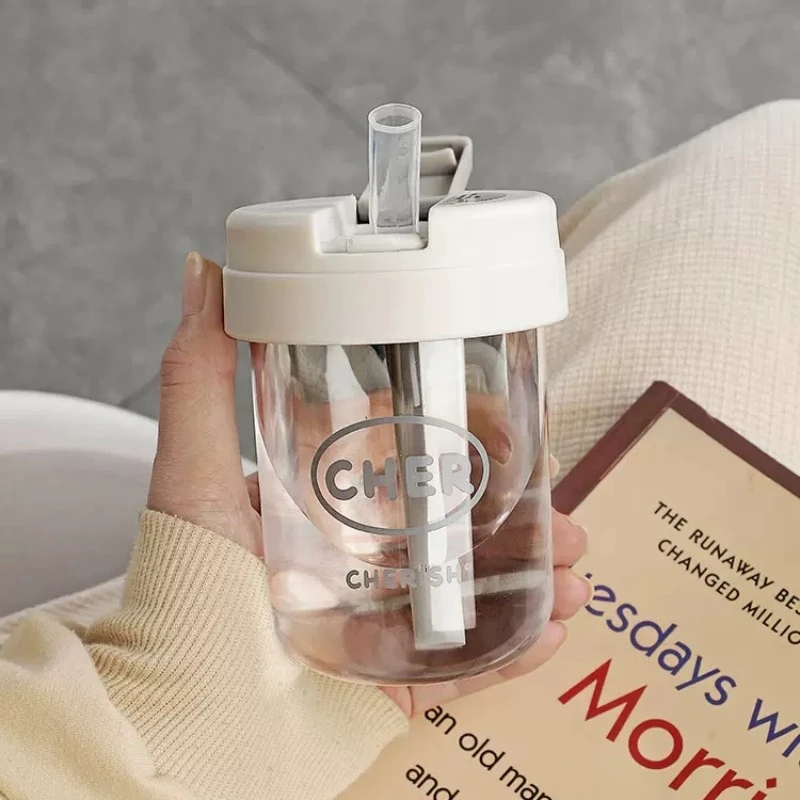 【福利水杯】防摔简约杯子携带方便可爱便携带吸管杯迷你吨吨水杯子