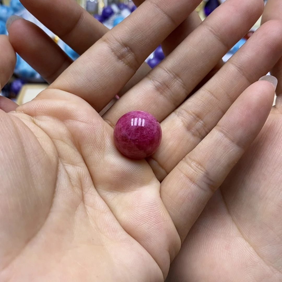 蔷薇辉石未镶嵌圆珠颈饰A****n珠子
