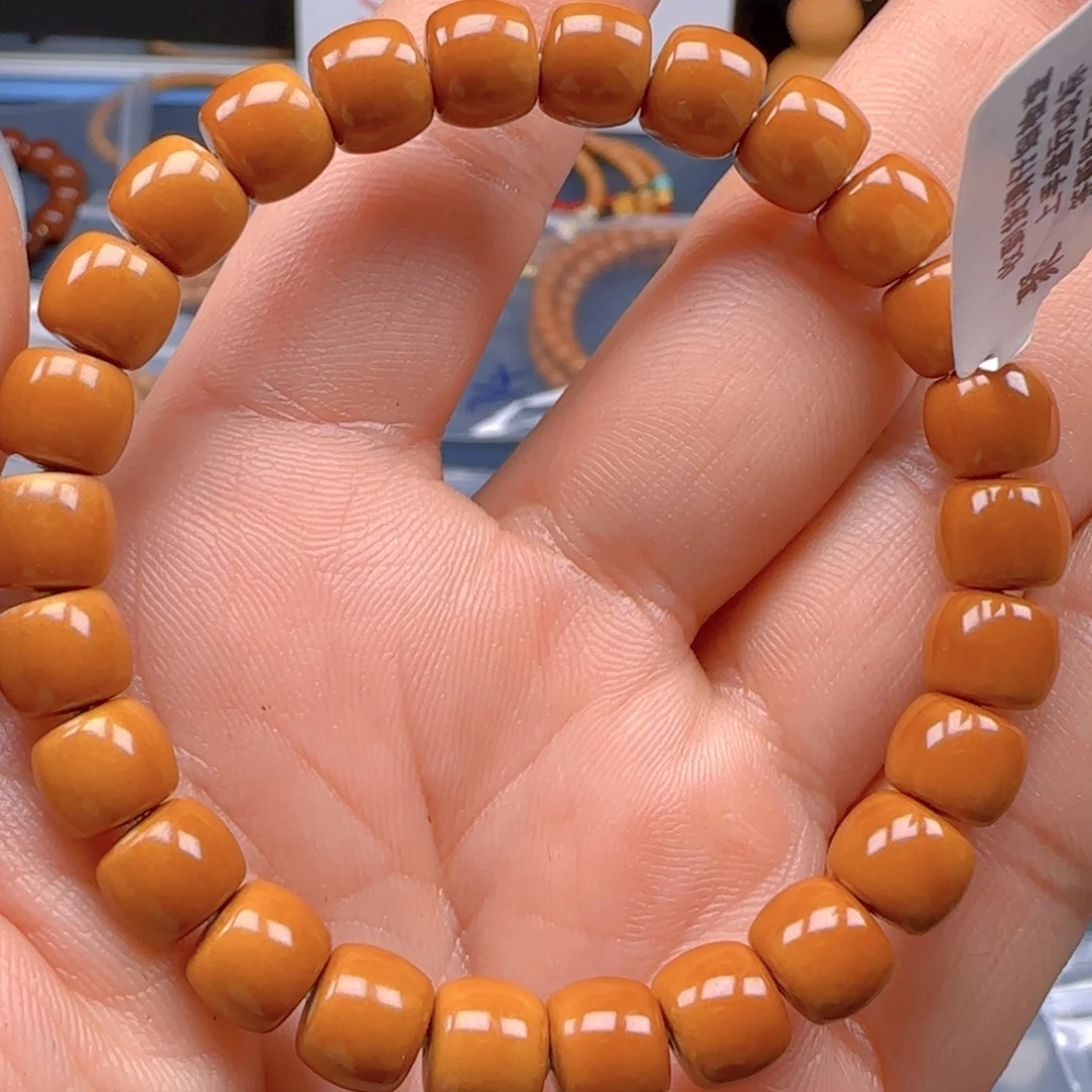 听***雾橄榄核手串老挝SSS级核尖极限弧尺寸8.5