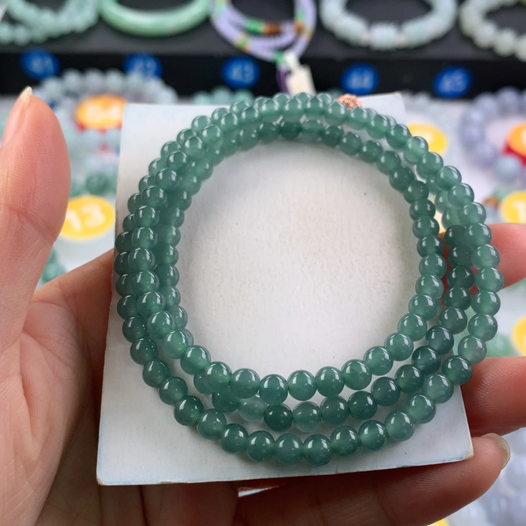 翡翠未镶嵌手链卡5.2