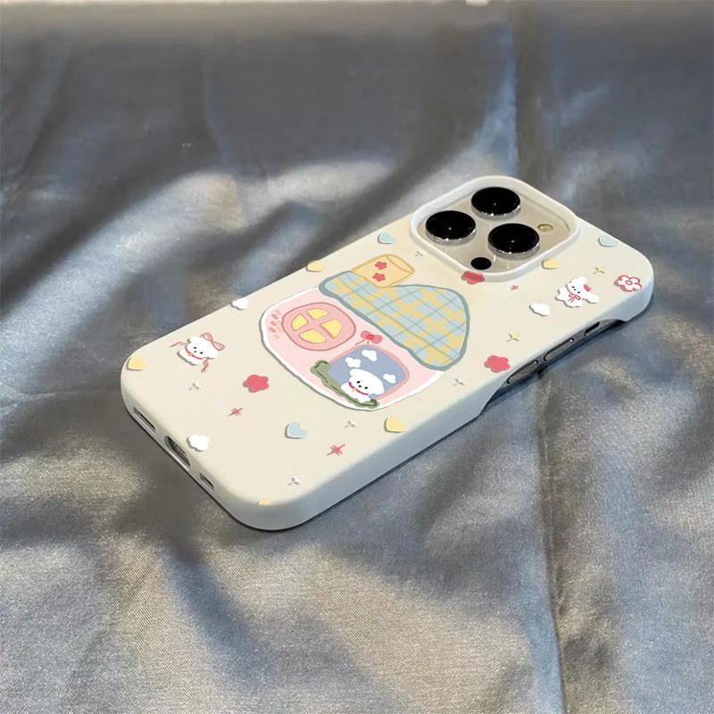 小屋子修勾适用iPhone16/15Promax苹果14Pro半包手机壳13/12/11套