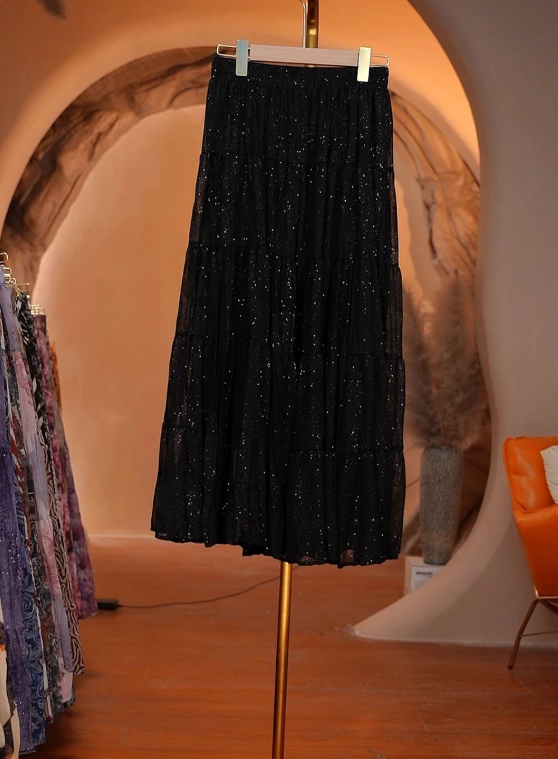 118 2025夏季新款气质显瘦小众半身裙Q3598