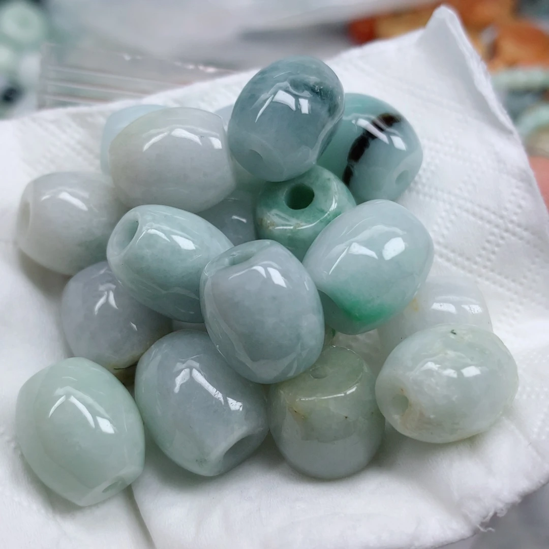 翡翠未镶嵌项链翡翠珠