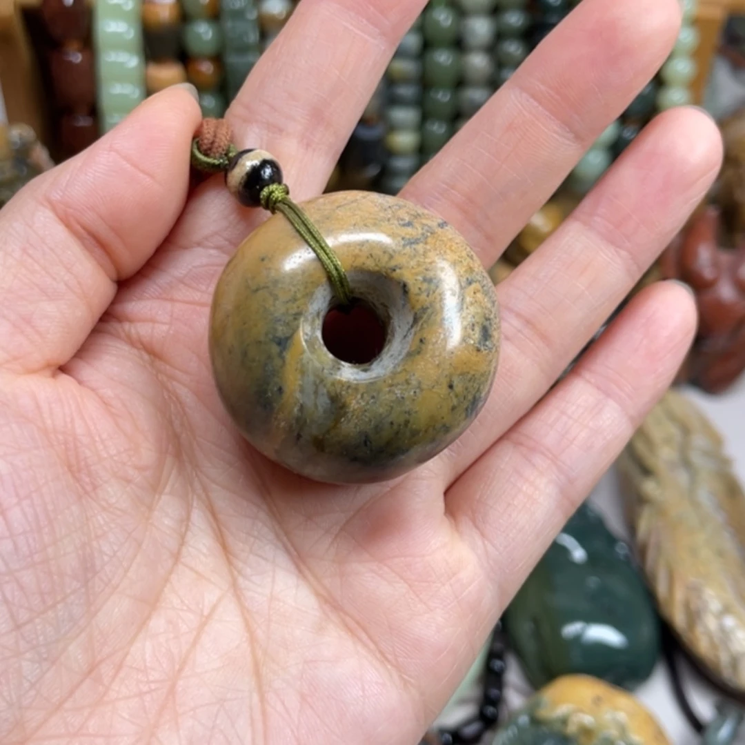 【闪购商品】岫岩河磨玉（透闪石质玉）未镶嵌挂件