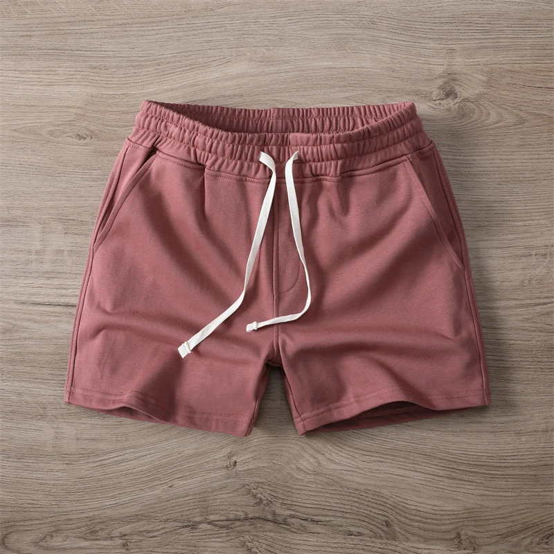 2025纯色弹力运动短裤男潮跑步健身裤夏季三分裤男生休闲短裤修身