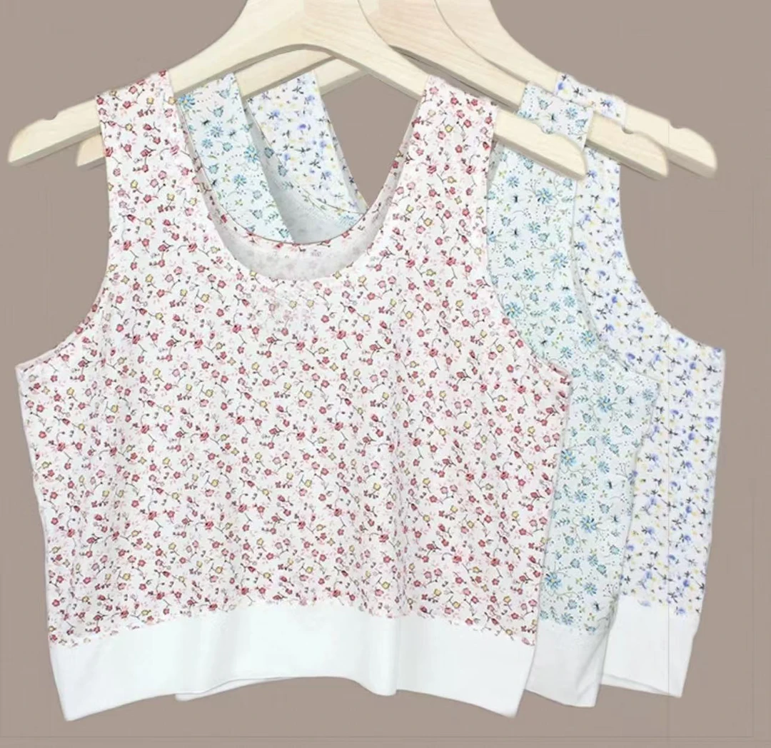 夏季妈妈碎花背心2127