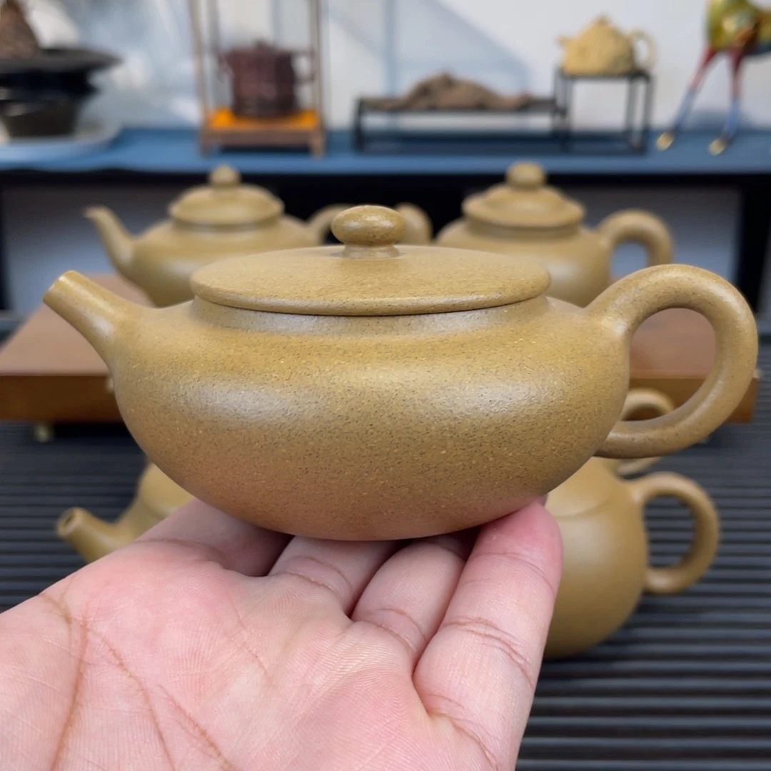 茶壶紫砂老青段扁晨150cc