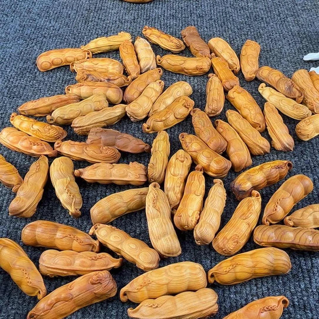 柏木太行崖柏四季有福手把件