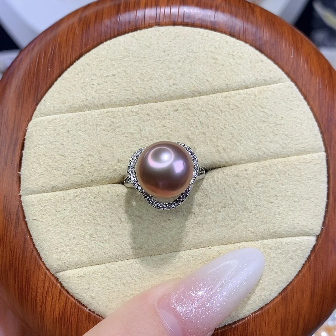 合金戒指淡水珍珠F