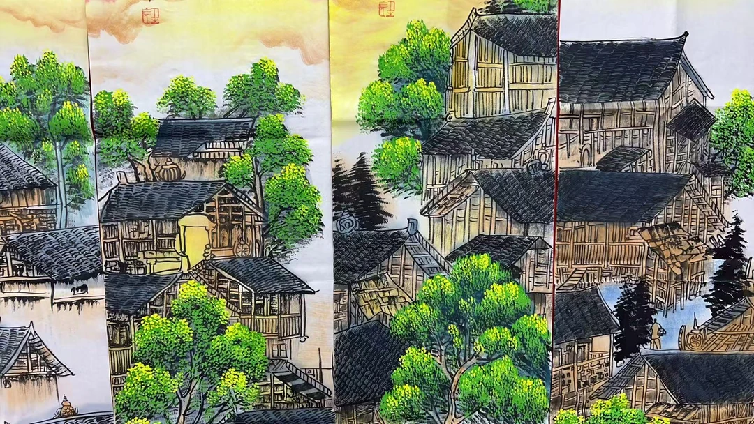 【宏图】精品四条屏装饰画通用链接