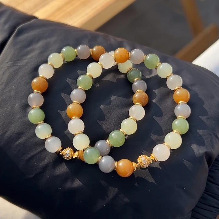 和田玉未镶嵌手链和田玉多宝卡8多样性拍一发一