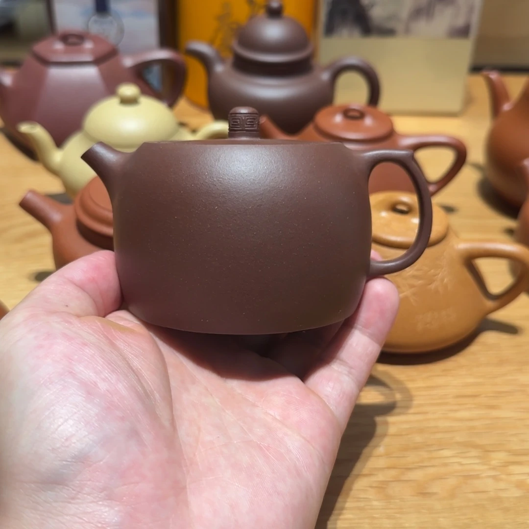 逆***风茶壶紫砂紫泥井栏