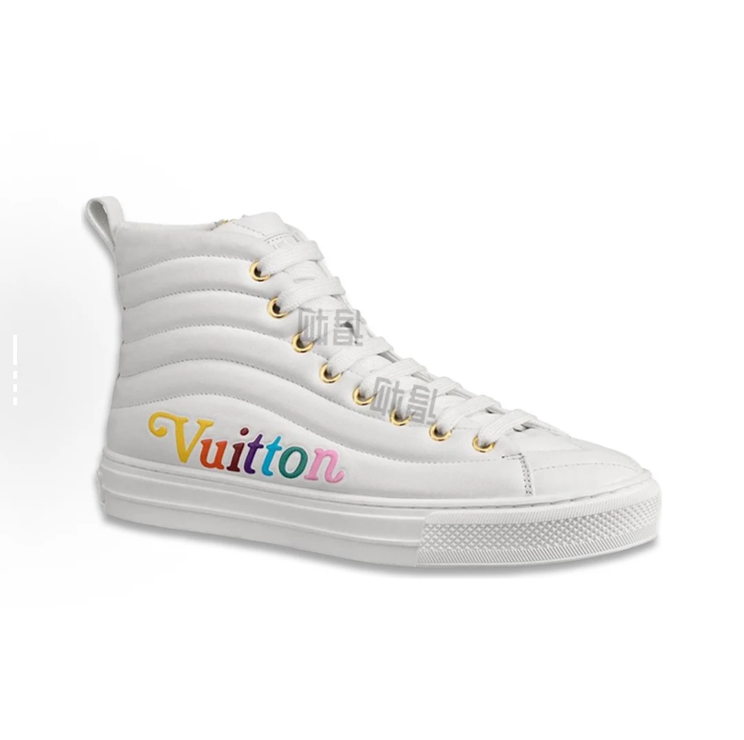 99新 LouisVuitton/路易威登 S090 牛皮 板鞋 白色35.5 36 36.5码