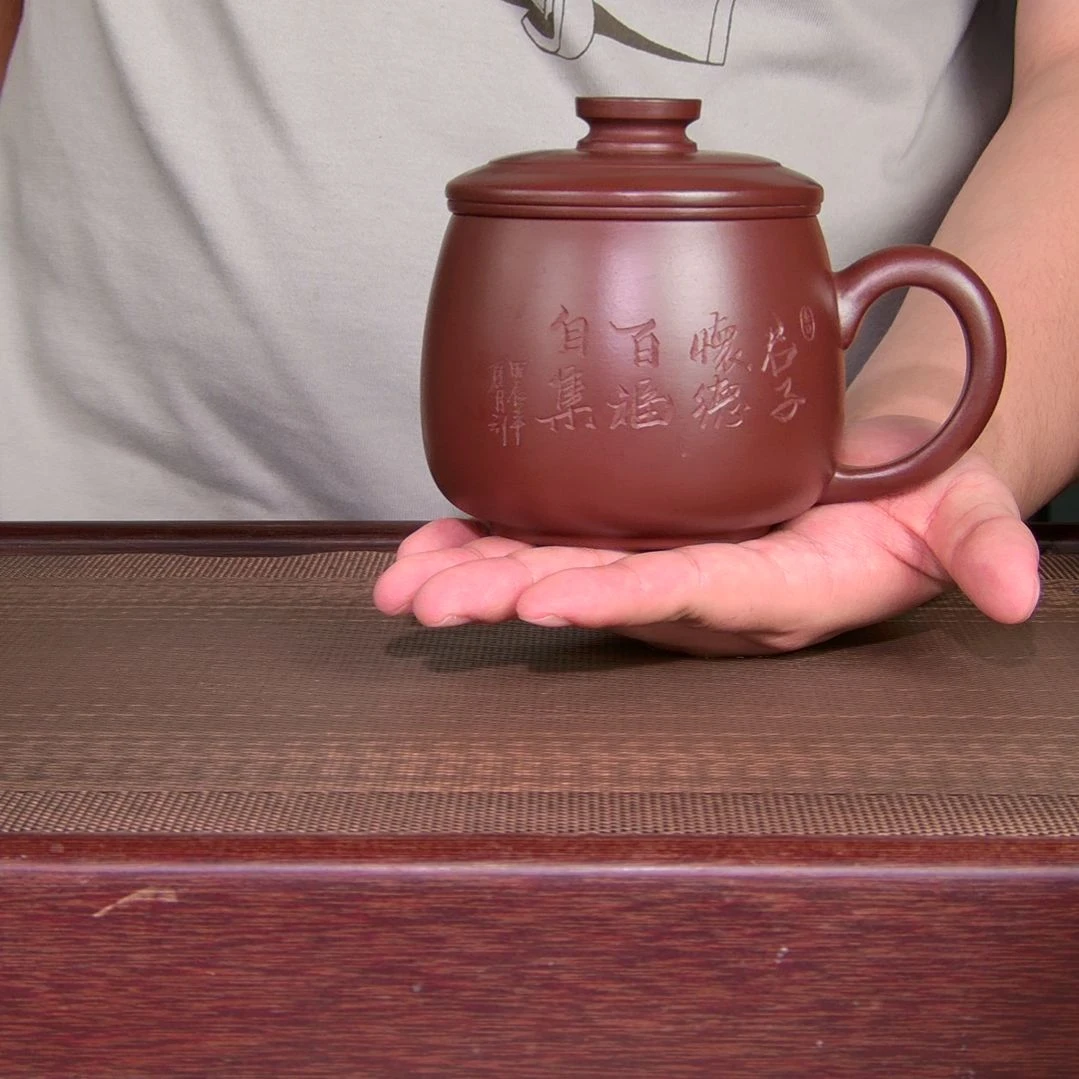 茶杯紫砂高货放漏