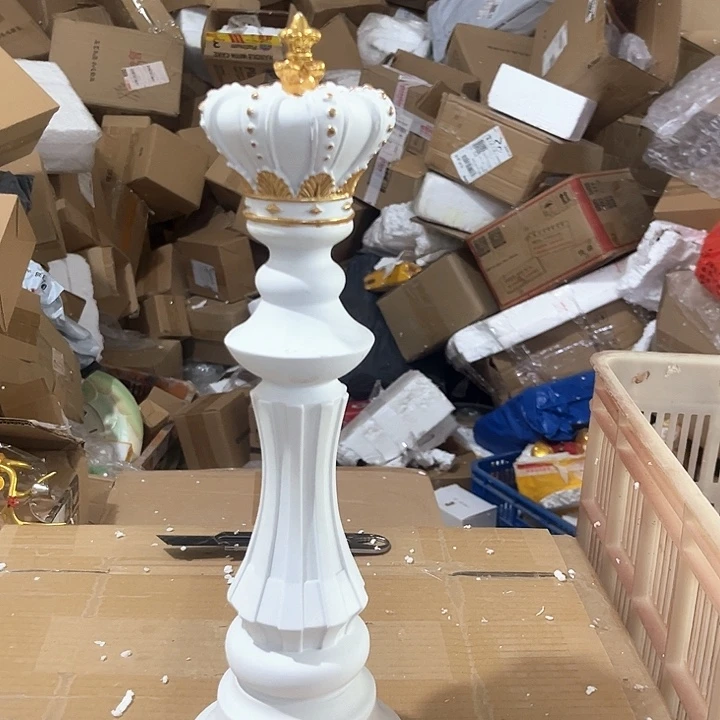 树脂树脂材质花花瓶瓶罐罐等等白色国王