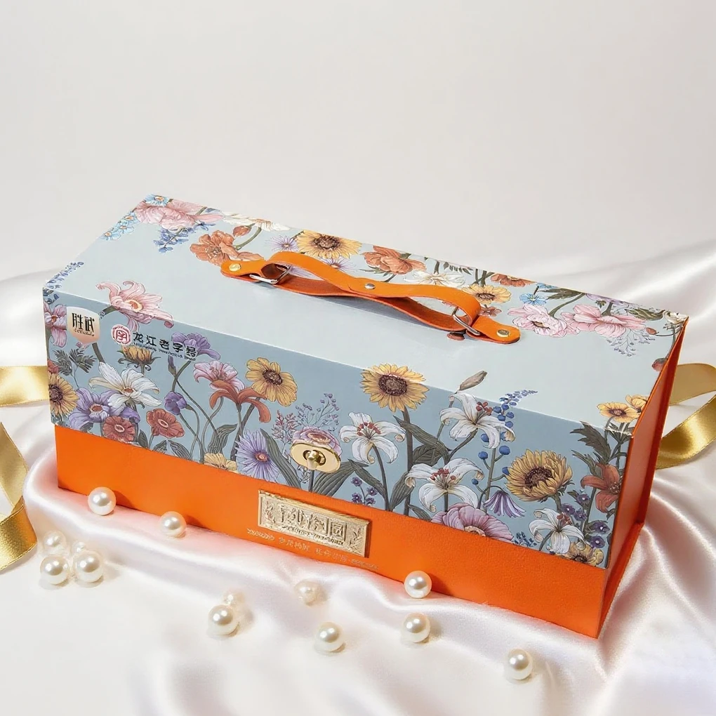 胜武花好月圆中秋月饼礼盒 480g（8粒装）