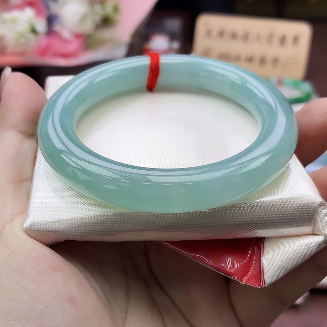 未镶嵌手镯翡翠23号天空蓝