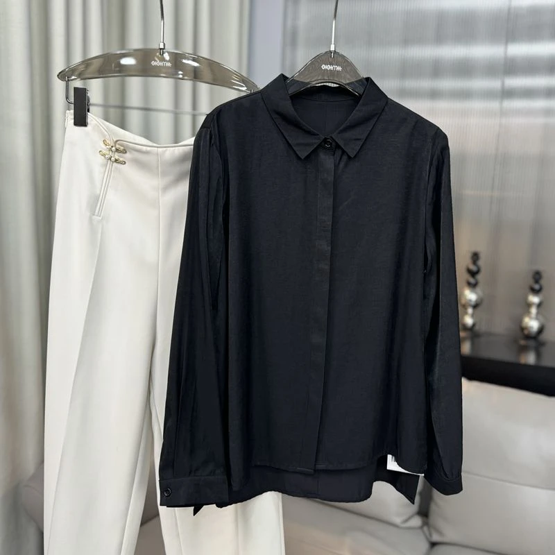 （M）综合韩范碎花长袖女衬衫气质显瘦减龄高级感经典百搭印花衬衣