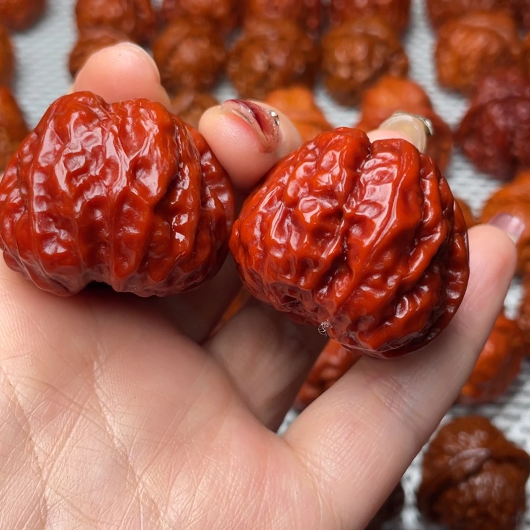 桃核吊坠文玩核桃 手把件 蛤蟆头 37