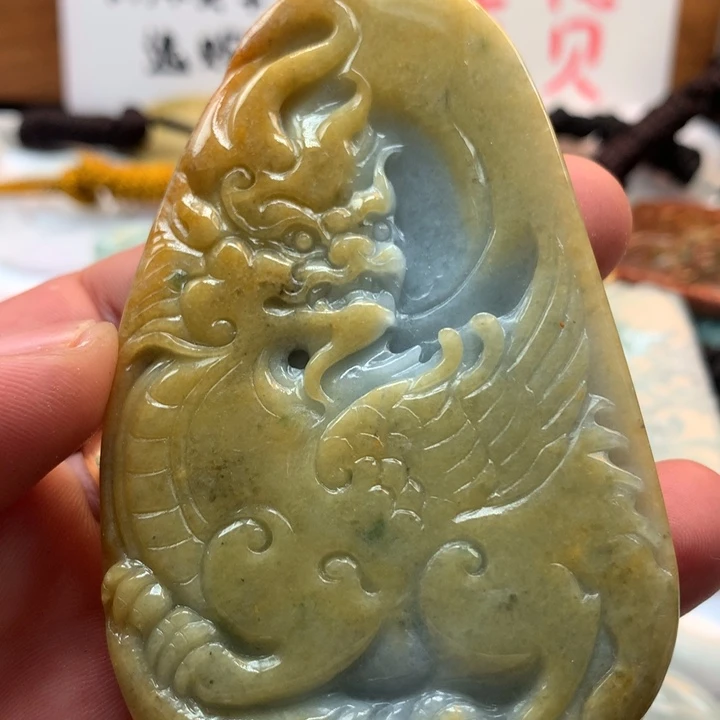 翡翠未镶嵌颈饰保真天然a货翡翠