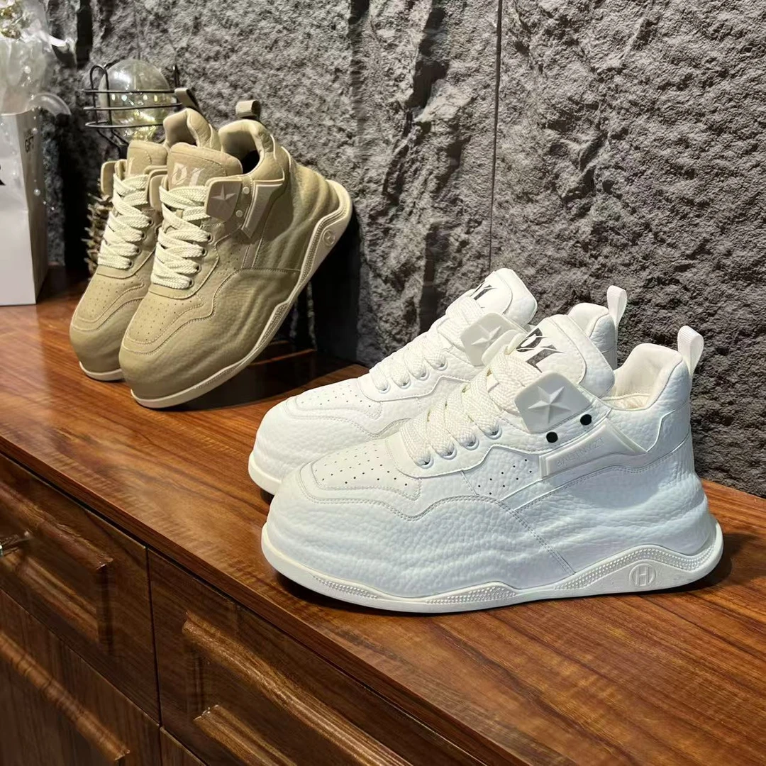 2025欧洲站时尚厚底百搭秋冬季个性潮男必备加厚休闲男鞋（皮鞋码）