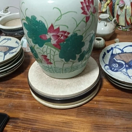 妍***堂摆件陶青花陶瓷摆件青花陶瓷摆件粉彩陶瓷摆件