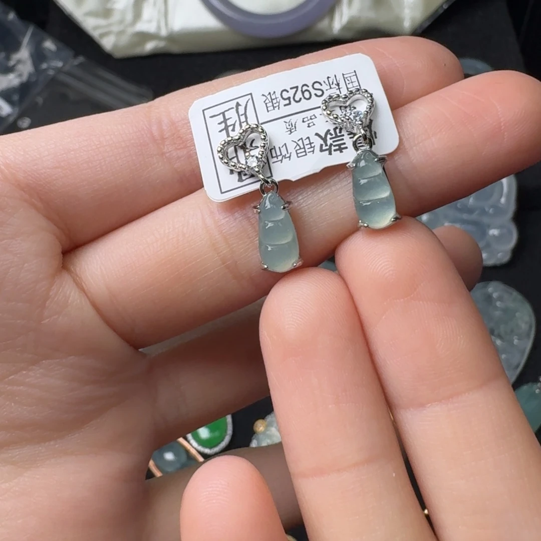 翡翠银S925镶嵌手链