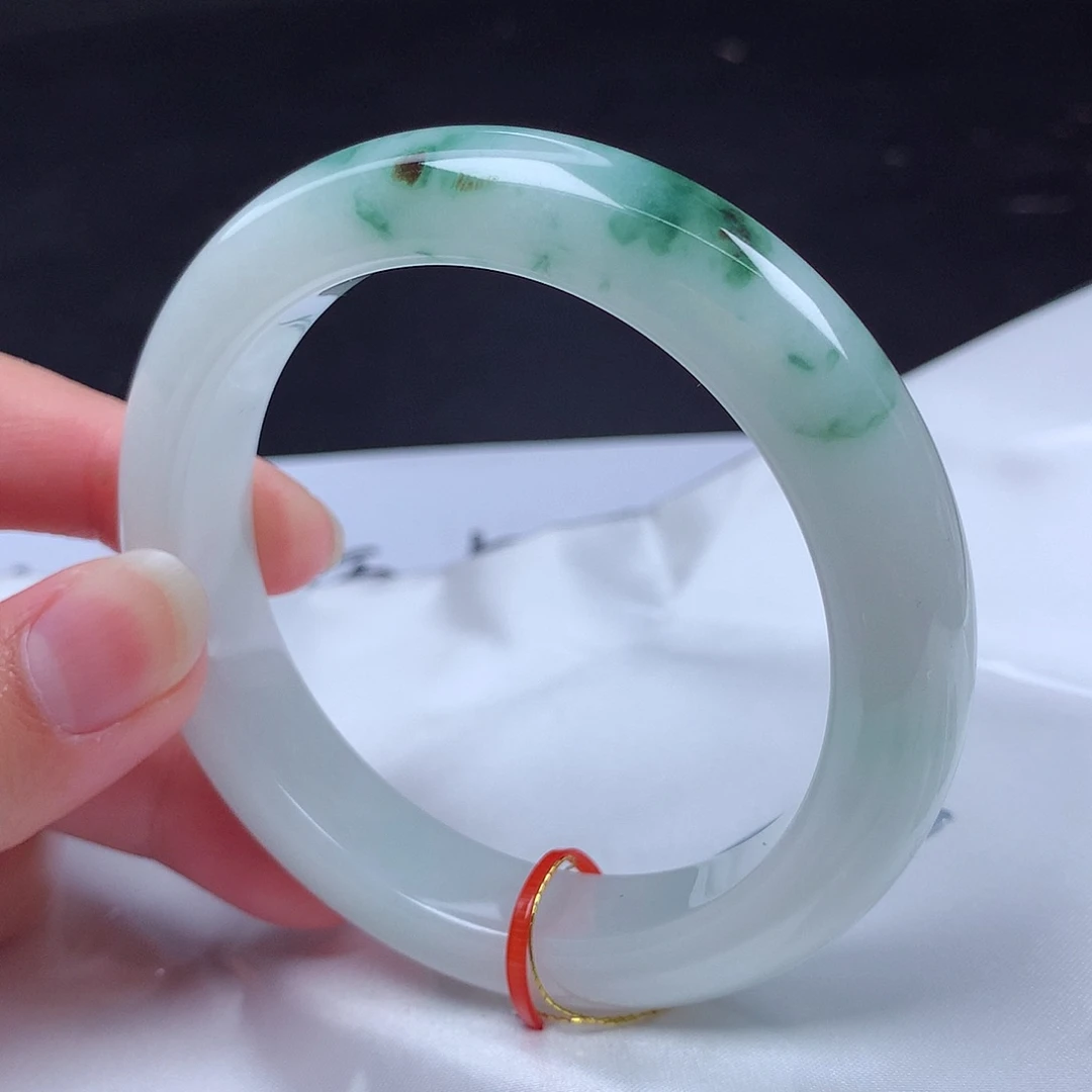 翡翠未镶嵌手镯59圈m114855