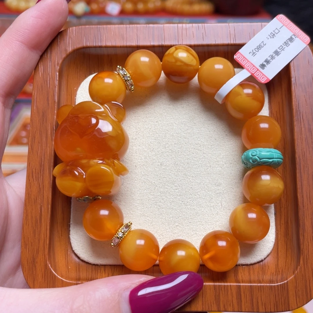 蜜蜡未镶嵌颈饰手串