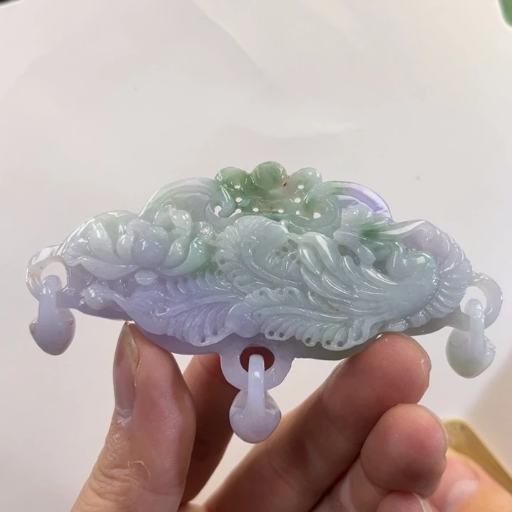 翡翠吊坠(赠链)未镶嵌代编织