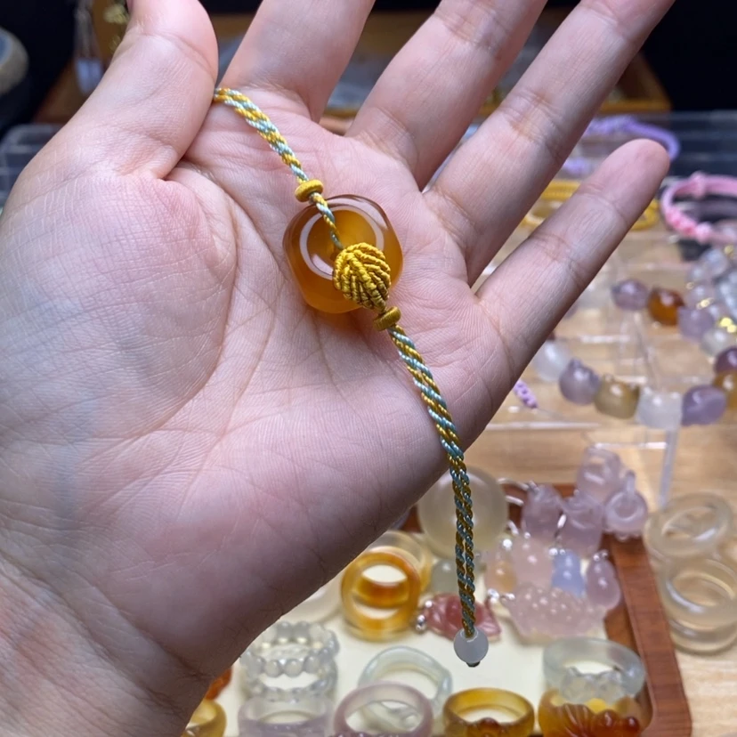 【闪购商品】玛瑙/玉髓手绳未镶嵌叶*?
