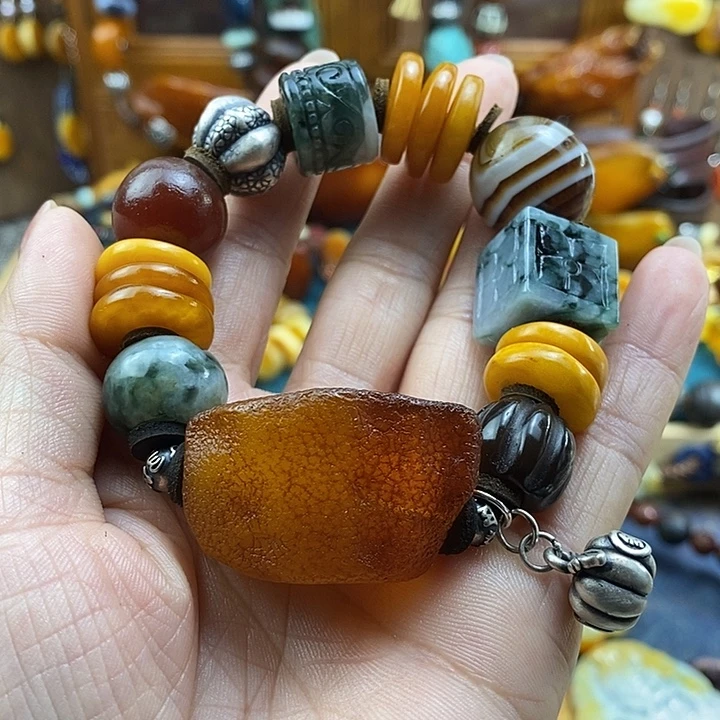 蜜蜡未镶嵌手串手串