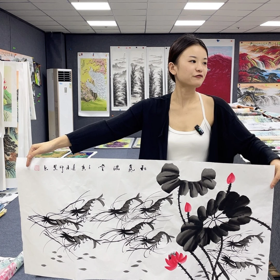 国画作品小姐姐放漏…