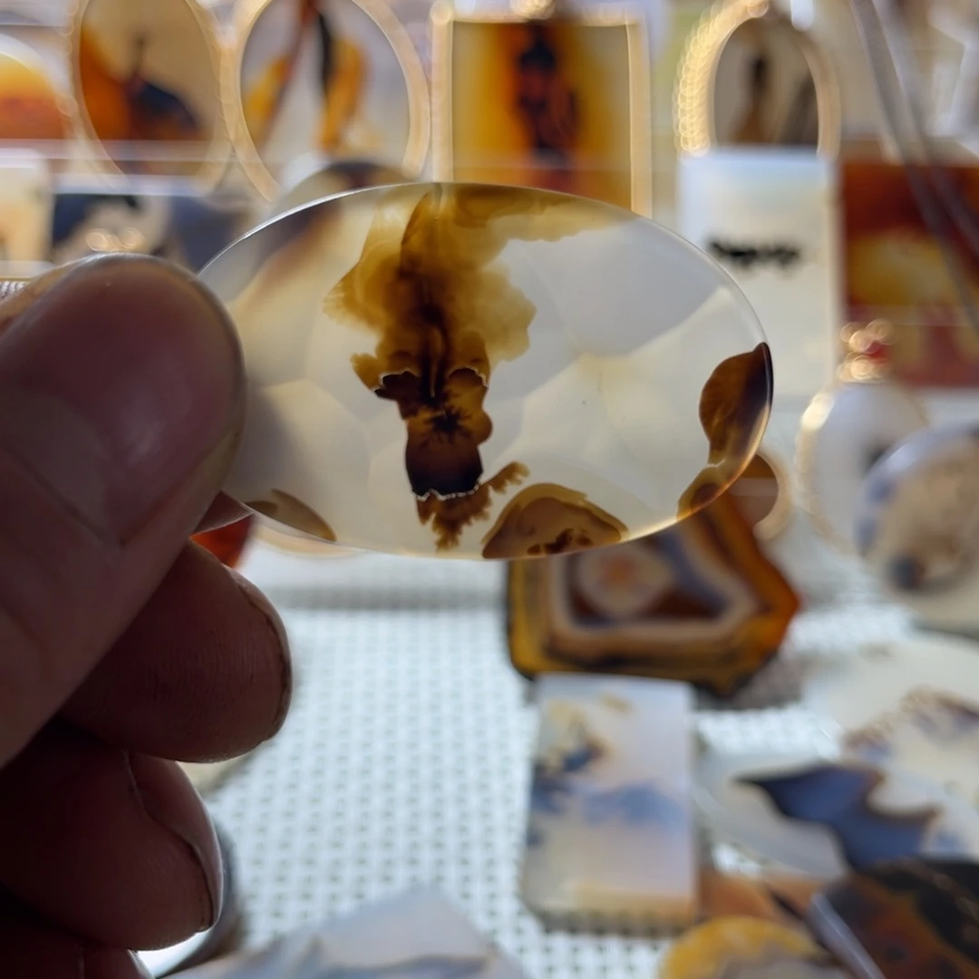 玛瑙/玉髓未镶嵌吊坠(不含链)