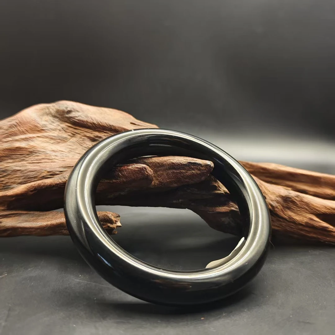 Z和田玉墨玉手镯（卡57）1817