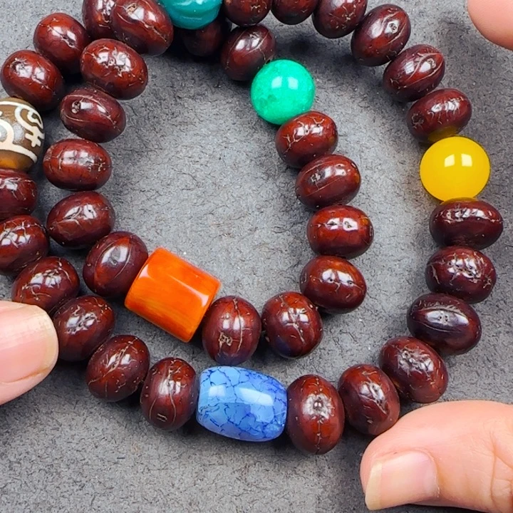 凤眼菩提吊坠双圈