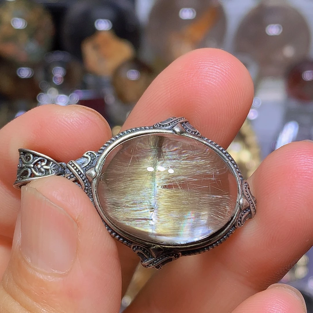 水晶珠宝半成品银S925镶嵌定制款