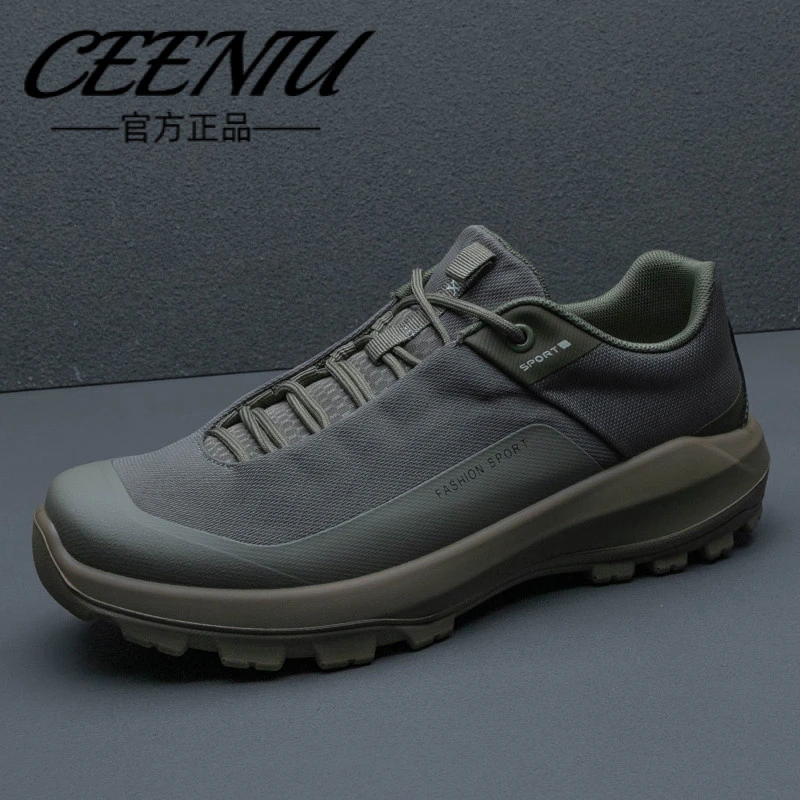 CEENIU户外男鞋春夏季新款潮牌网面透气舒适运动鞋软底轻便健步休