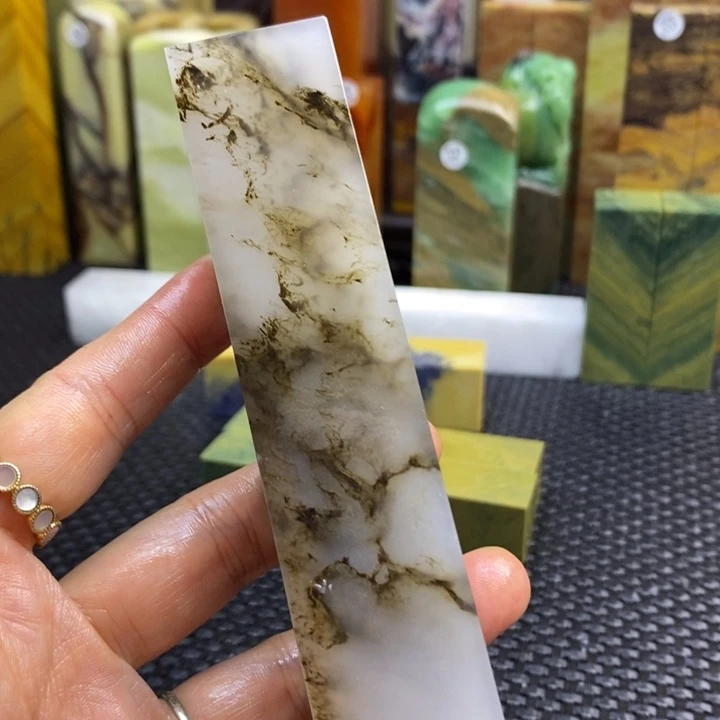 印度石属***熊青田石印章石