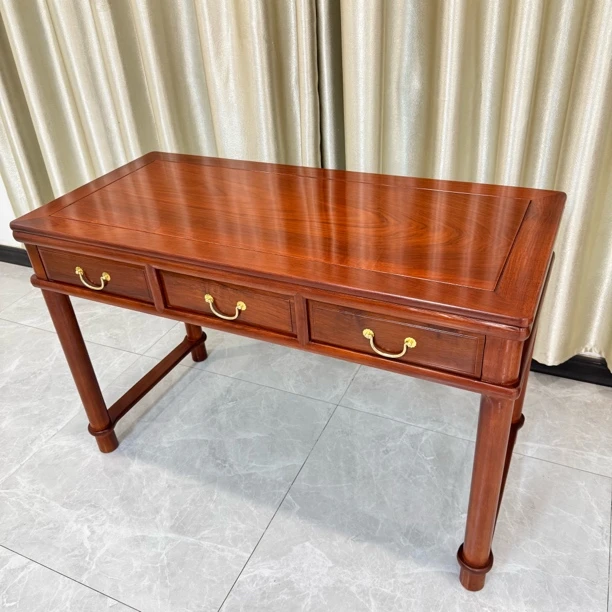 高端原木状元桌写字桌办公桌写字台全实木尺寸118*55*78cm