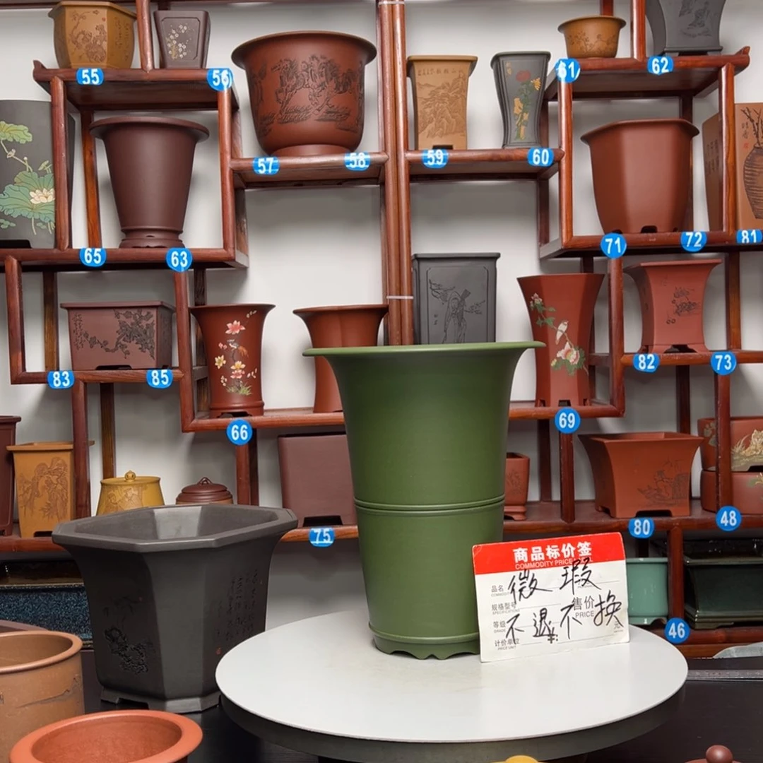 紫砂花盆1****7圆盆花盆