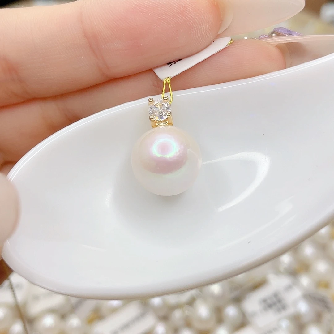 淡水珍珠未镶嵌吊坠(赠链)